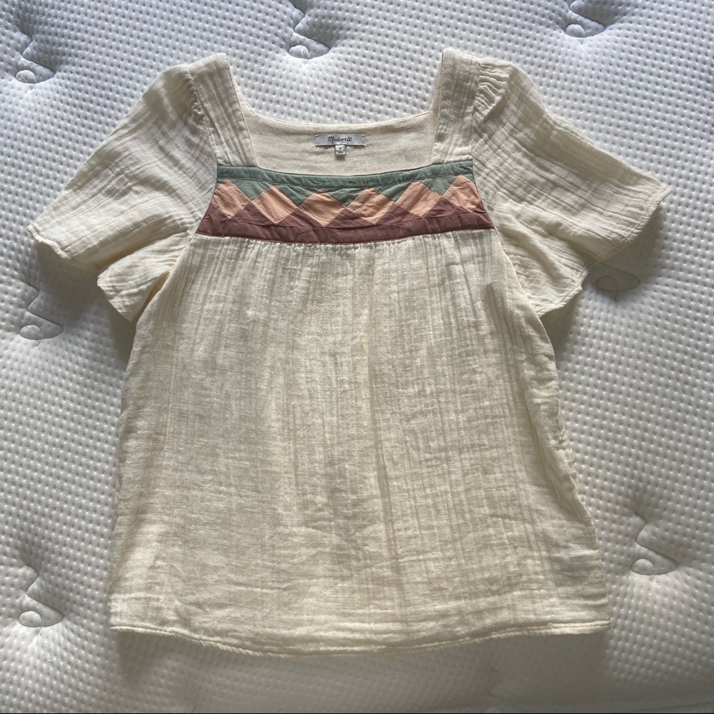 Madewell patchwork top